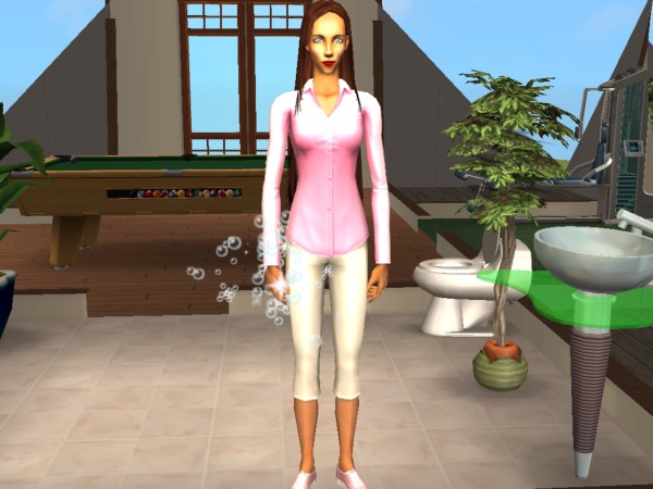 мыла, чистила всё, теперь ходит уже второй день с пузыриками